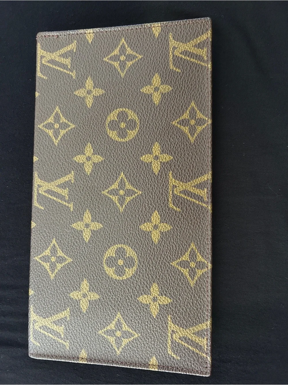 Men/women Louis Vuitton Monogram Canvas Long Card & Key Holder - Brown/Gold